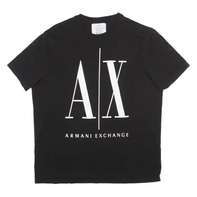 ARMANI EXCHANGE Womens T-Shirt Black M