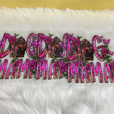 Dog Mama Decal 4x4 Uv Dtf