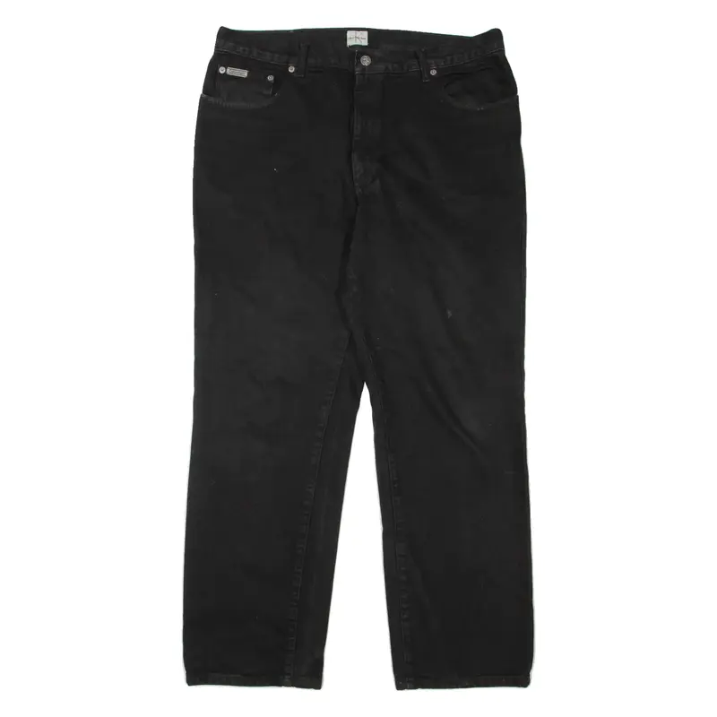 CALVIN KLEIN JEANS Mens Jeans Black Regular Straight W36 L29