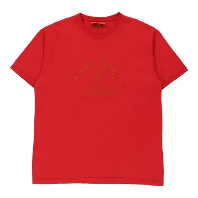 Umbro T-Shirt - Large Red Cotton