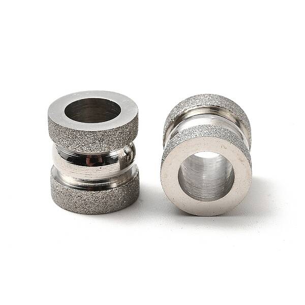 Tarnish Resistant 201 Stainless Steel Textured Beads