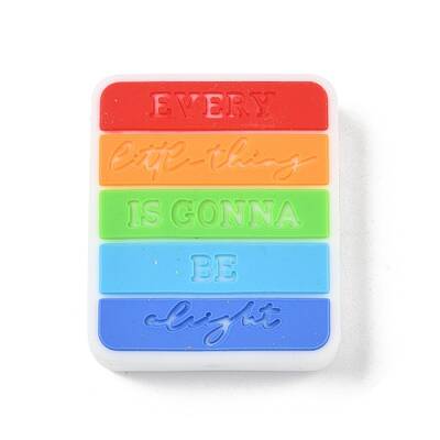 Word Silicone Focal Beads