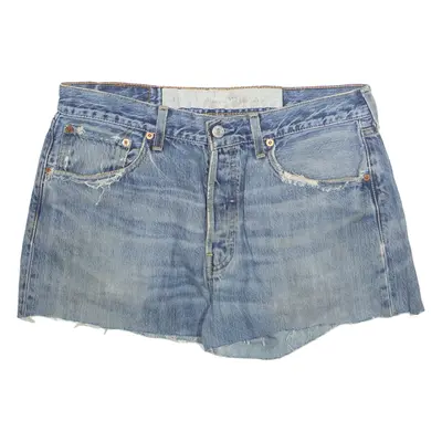 LEVI'S Cut Off Womens Denim Shorts Blue S W30
