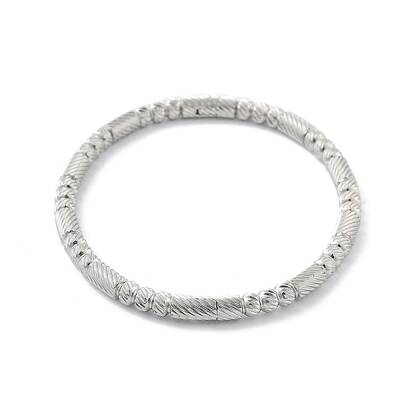 Non-Tarnish 304 Stainless Steel Grooved Hinged Bangles