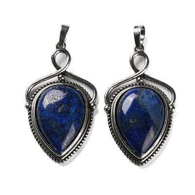 Natural Dyed Lapis Lazuli Pendants