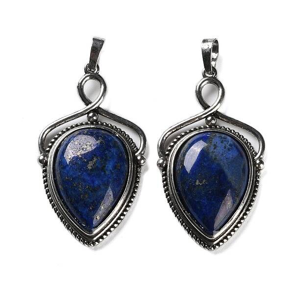 Natural Dyed Lapis Lazuli Pendants