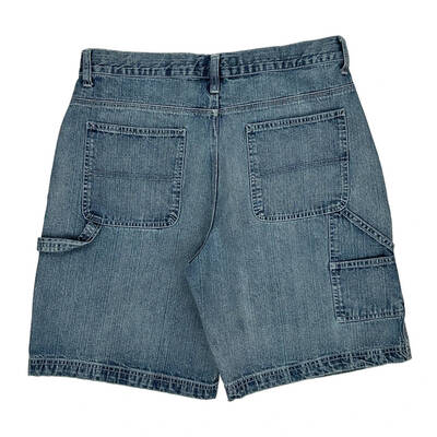 Carpenter Style Urban Star Denim Shorts - 32W 10L Blue Cotton