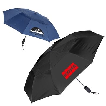 15 Promotional Vented Auto Open Folding Umbrella - Wind Resistant ...