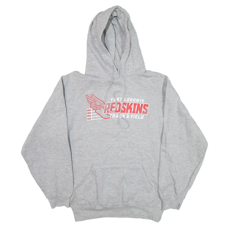 BADGER SPORTS Fort Loramine Redskins Hoodie Grey Pullover Mens S