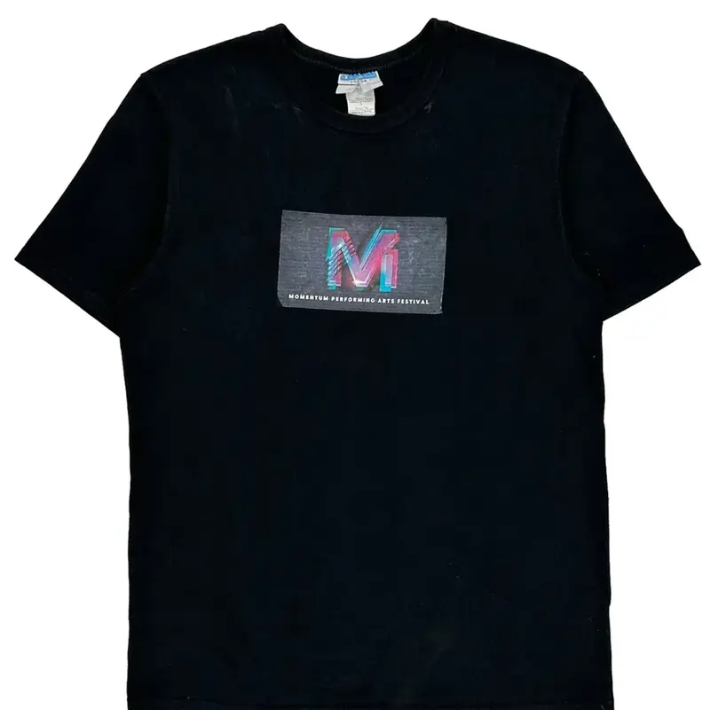 Momentum Performing Arts Festival Champion Graphic T-Shirt - Large Black Cotton