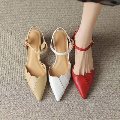 CHIKO Jaliya Pointy Toe Block Heels Slingback Shoes