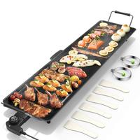 [Costway]- 36 inch Electric Griddle, BBQ Smokeless Grills, Barbecue Griddles Table Top with Nonstick Surfaces Adjustable Temp...