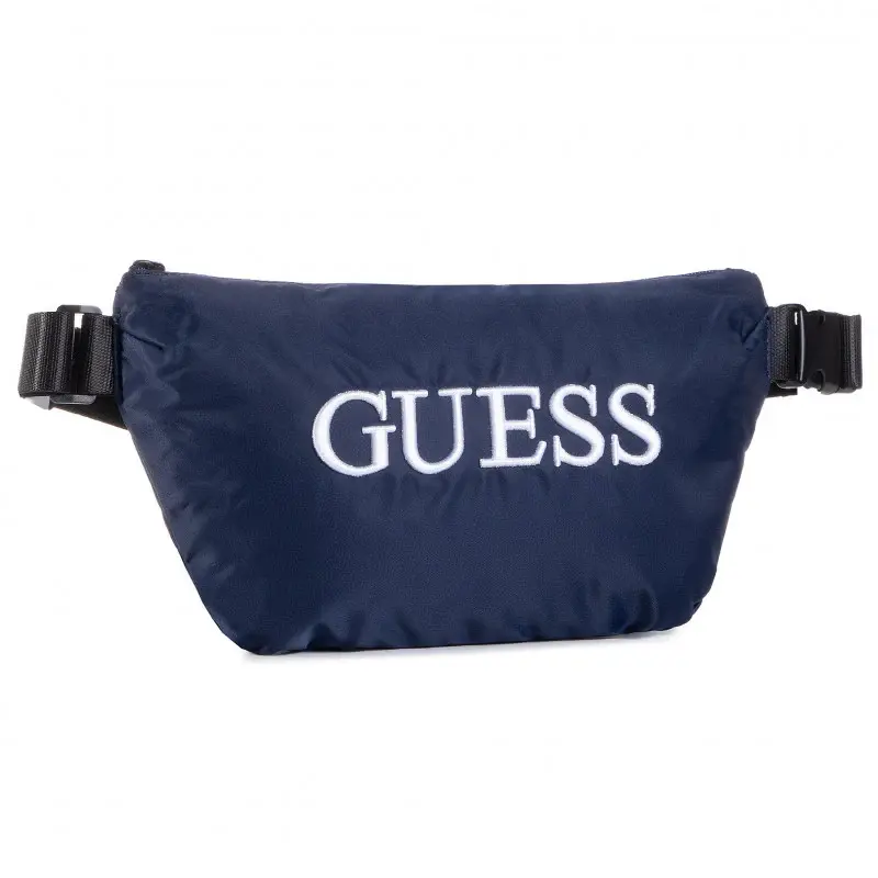Guess, Quatro, Fabric Bum Bag, Blue, 19/28.5 x 17 x 4 cm, Men's