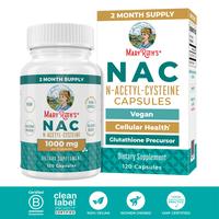 MaryRuth's N-Acetyl Cysteine (NAC) Supplement - 2 Month Supply - NAC Capsules 1000mg per serving - Vegan - Non-GMO - Gluten F...