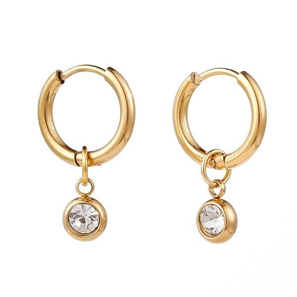 304 Stainless Steel Huggie Hoop Earrings