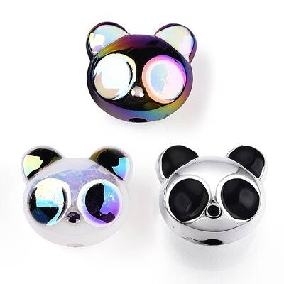 UV Plating Iridescent Acrylic Beads
