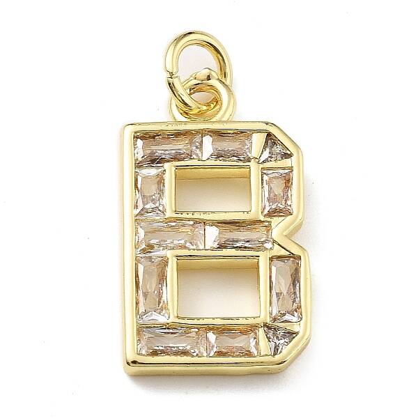 Brass Micro Pave Cubic Zirconia Pendants