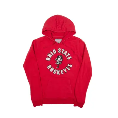 OHIO STATE VARSITY Buckeyes Hoodie Red Pullover Womens M