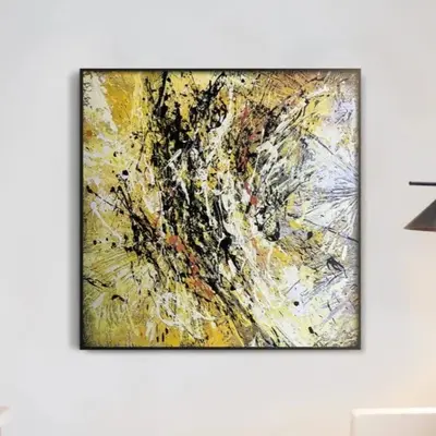 Color oil painting Gold Abstract Large Canvas, Modern Art, Abstract art, Textured Painting, Modern Oil Painting Modern Home a...