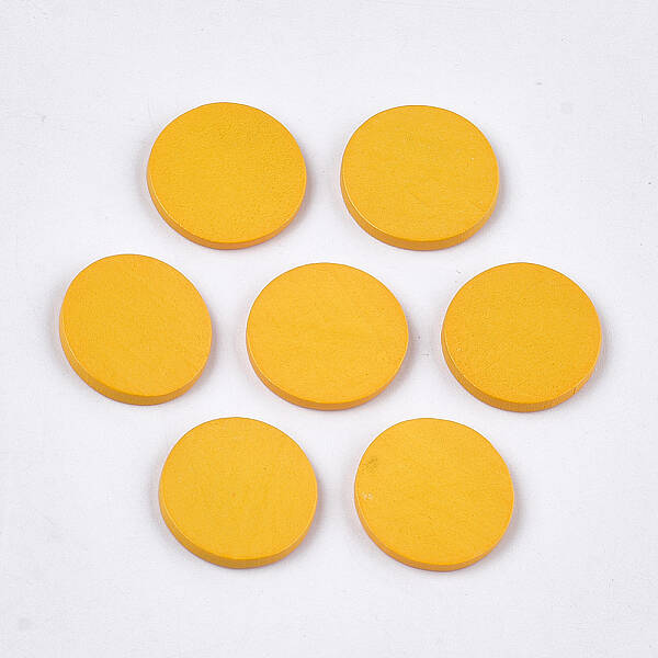 Painted Wood Cabochons