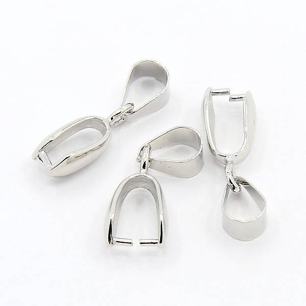 Grade AA Brass Ice Pick Pinch Bails for Pendant Making