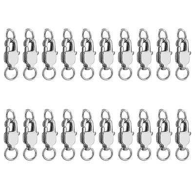 20Pcs Stainless Steel Lobster Claw Clasps