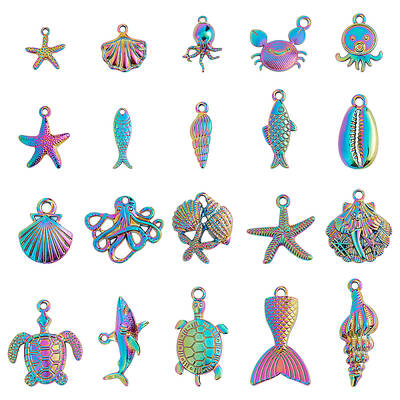 Marine Organism Theme Alloy Pendant Sets