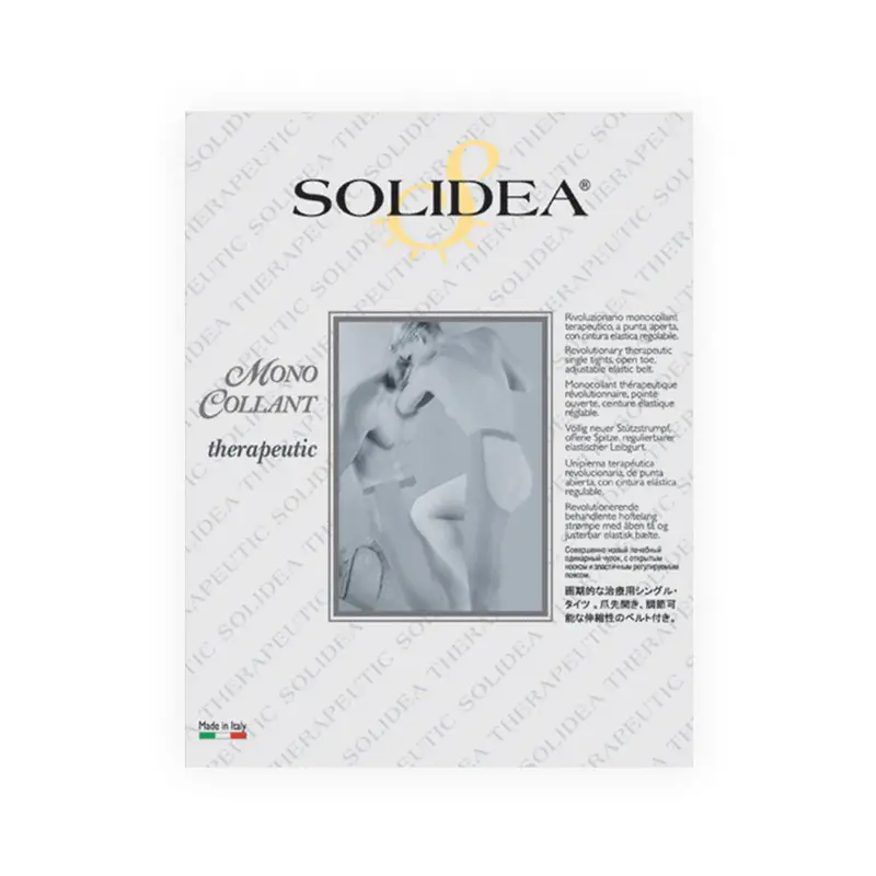 Solidea Monocollant Ccl2 Open Toe Compression 25 32mmHg White S