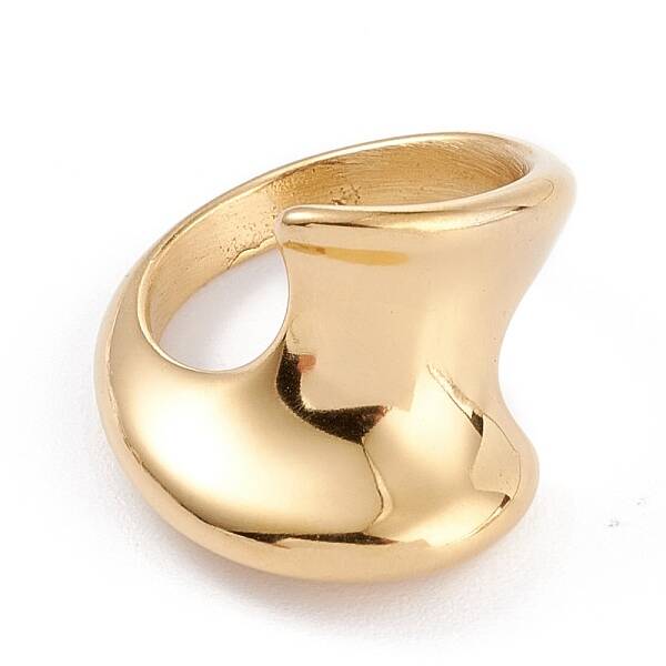 Ion Plating(IP) Unisex 304 Stainless Steel Finger Rings