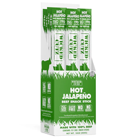 Wicked Cutz Meat Sticks - Box of 12 Sticks - High Protein Beef Snacks
