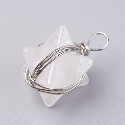 Natural Quartz Crystal Pendants