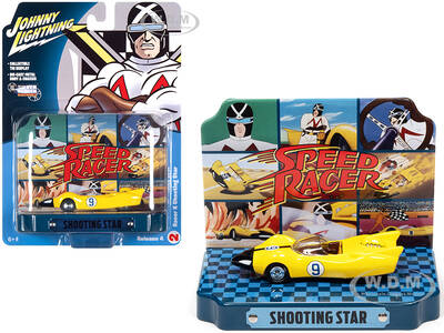 Racer X Shooting Star 9 Yellow with Collectible Tin Display \