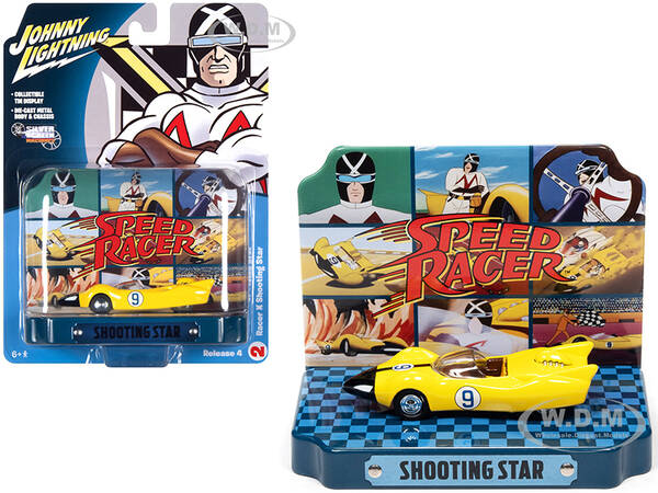 Racer X Shooting Star 9 Yellow with Collectible Tin Display \