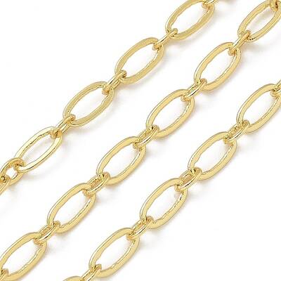 Rack Plating Oval Brass Link Chains