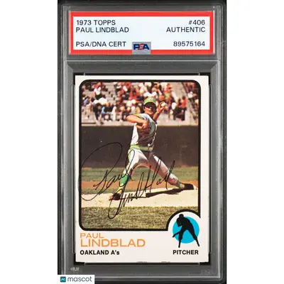Paul Lindblad PSA 1973 Topps #406 A 89575164
