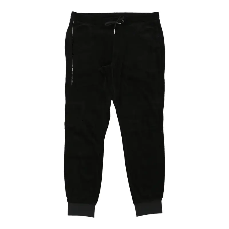 Armani Exchange Joggers - Medium Black Cotton Blend | Size: medium
