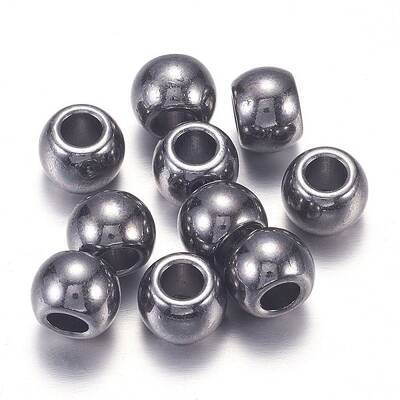 Tibetan Style Alloy European Beads