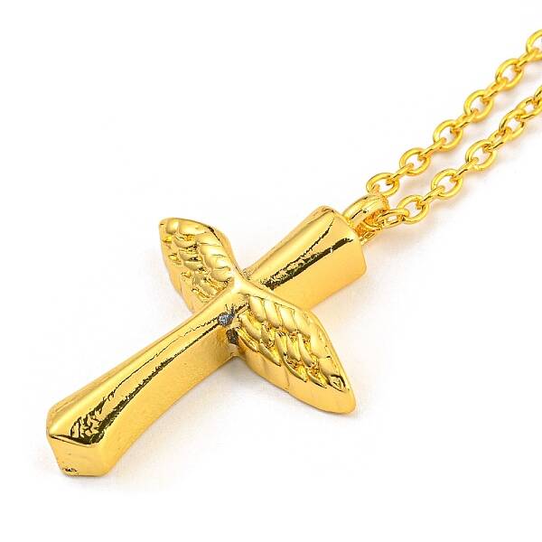 Religion Cross with Wing Pendant Necklaces