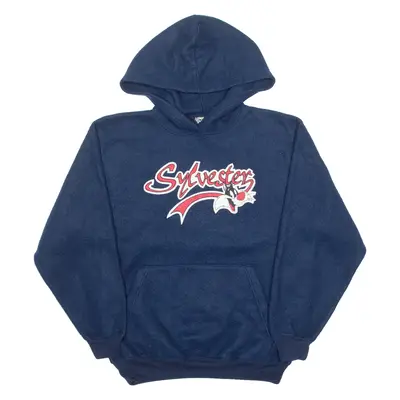 LOONEY TUNES Sylvester Mens Blue Hoodie M
