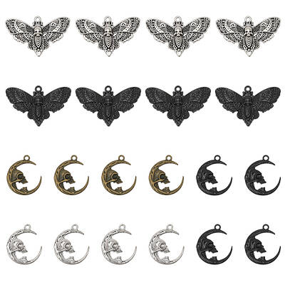 20Pcs 5 Style Alloy Pendants Sets