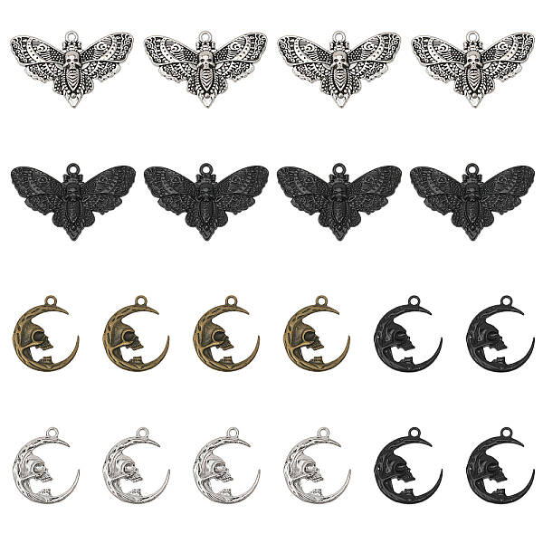 20Pcs 5 Style Alloy Pendants Sets