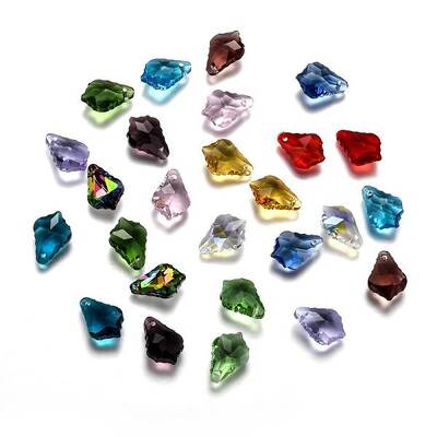 Faceted Glass Pendants