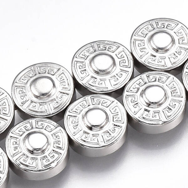 Electroplate Non-magnetic Synthetic Hematite Beads Strands