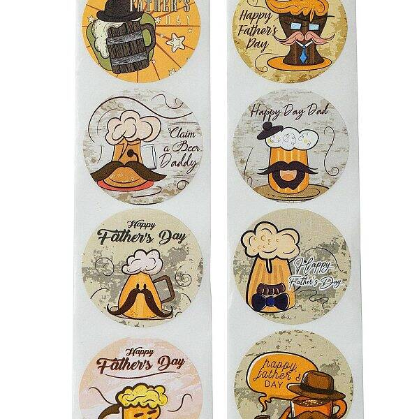 Father's Day\n 8 Styles Stickers Roll