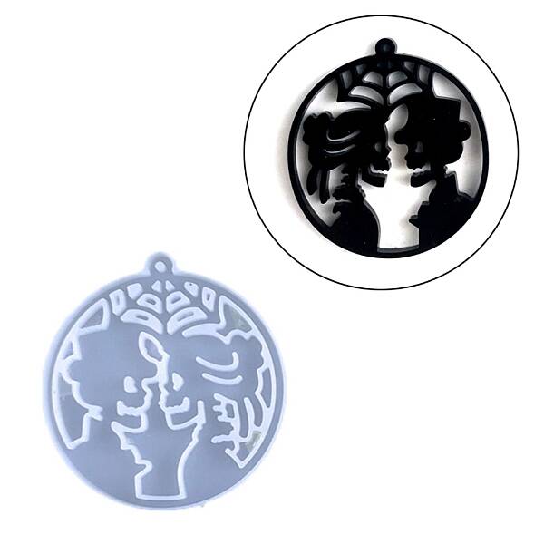 DIY Skull Theme Pendant Silicone Molds