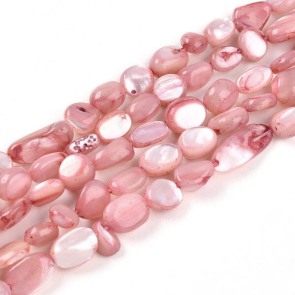 Natural White Shell Beads Strands