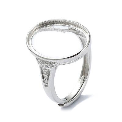 Adjustable 925 Sterling Silver Ring Components