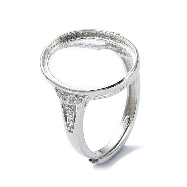 Adjustable 925 Sterling Silver Ring Components
