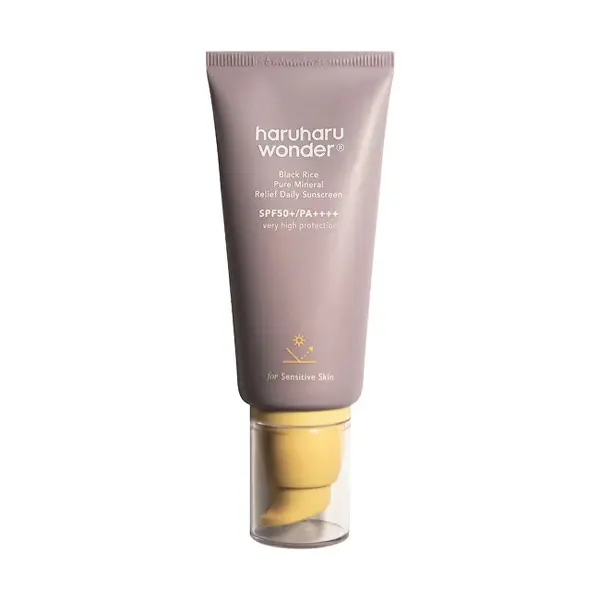 Haruharu Wonder Crema Solare Minerale Spf 50+ Black Rice Pure Mineral (Crema Solare Quotidiana Anti-Age) 50 Ml