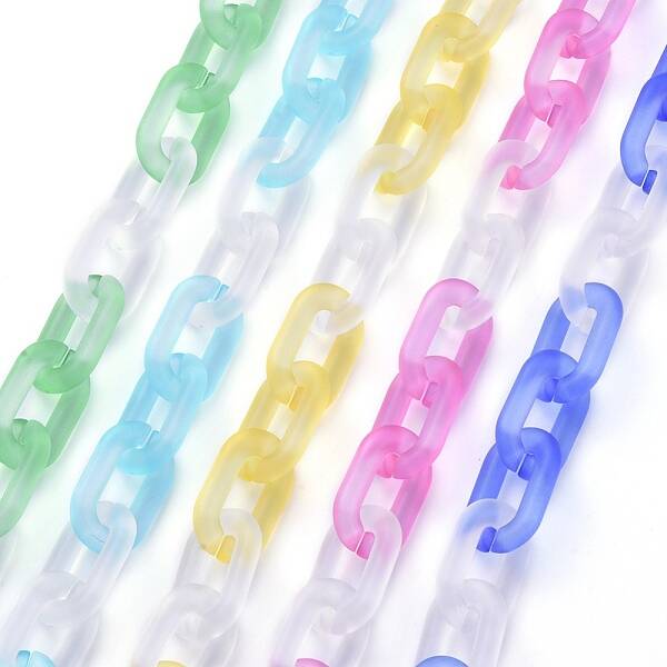 Handmade Acrylic Cable Link Chains